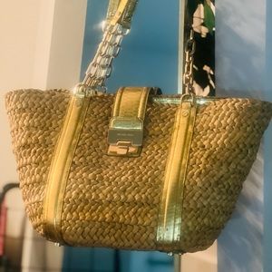 Michael Kors Woven Straw Tote
